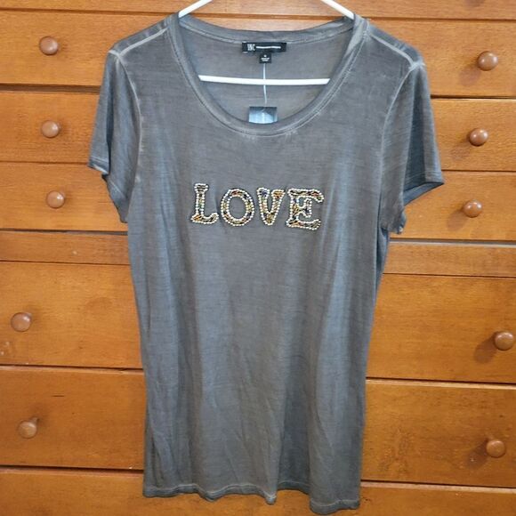 NEW INC International Concepts Love Shirt Sz Small - Picture 1 of 4